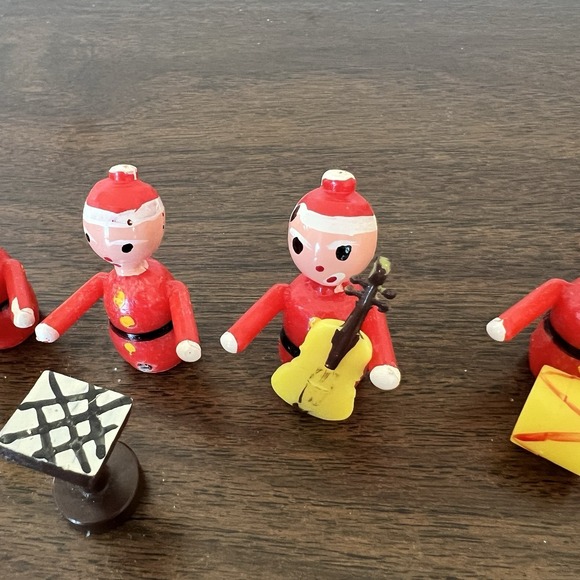 Dan Dee Imports 6 Pc Santa Band Set Made in Hong Kong w Box Vintage 1969 - Picture 4 of 9